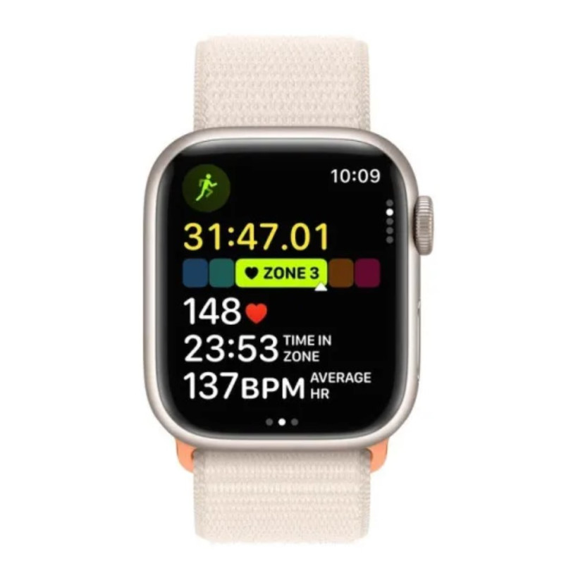 Смарт-годинник Apple Watch Series 9 GPS 41mm Starlight Aluminum Case w. Starlight S. Loop (MR8V3)  Фото №0