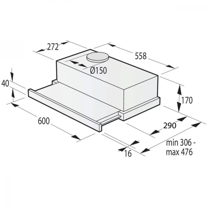 Витяжка телескопічна Gorenje TH60E3X  Фото №3