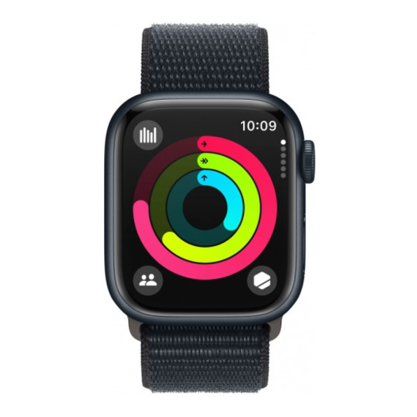 Смарт-часы Apple Watch Series 9 GPS + Cellular 45mm Midnight Alu. Case w. Midnight S. Loop (MRMF3)  Фото №0