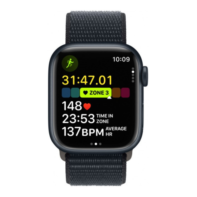 Смарт-часы Apple Watch Series 9 GPS + Cellular 45mm Midnight Alu. Case w. Midnight S. Loop (MRMF3)  Фото №1