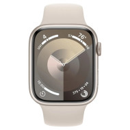 Смарт-годинник Apple Watch Series 9 GPS 45mm Starlight Aluminum Case w. Starlight Sport Band - M/L (MR973) 