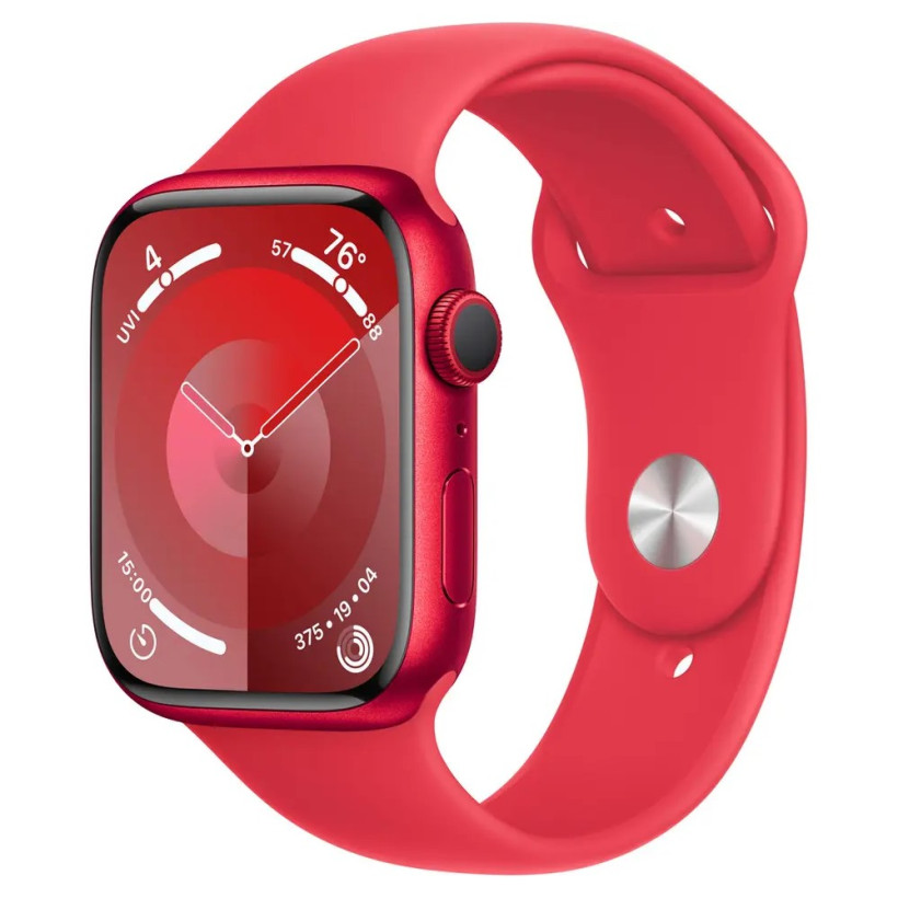 Смарт-часы Apple Watch Series 9 GPS 45mm PRODUCT RED Alu. Case w. PRODUCT RED Sport Band - M/L (MRXK3)  Фото №0