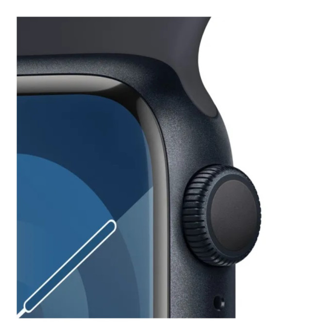 Смарт-годинник Apple Watch Series 9 GPS 45mm Midnight Aluminum Case w. Midnight Sport Band - S/M (MR993)  Фото №3