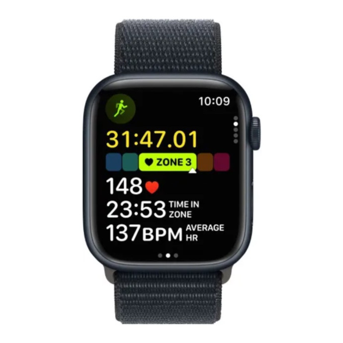 Смарт-годинник Apple Watch Series 9 GPS 45mm Midnight Aluminum Case w. Midnight S. Loop (MR9C3)  Фото №0