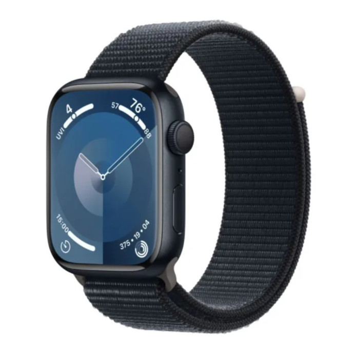 Смарт-годинник Apple Watch Series 9 GPS 45mm Midnight Aluminum Case w. Midnight S. Loop (MR9C3)  Фото №2
