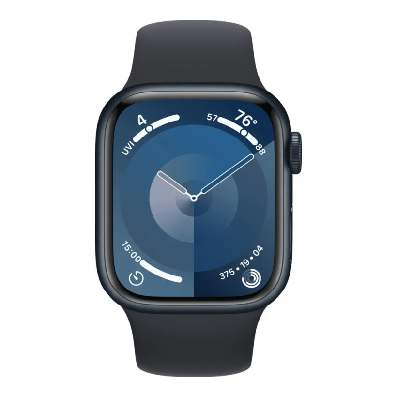Смарт-годинник Apple Watch Series 9 GPS 41mm Midnight Aluminum Case w. Midnight Sport Band - S/M (MR8W3)