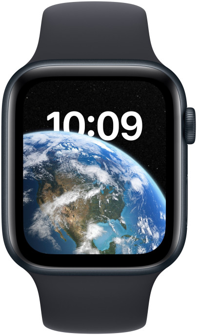 Смарт-часы Apple Watch SE 2 GPS 44mm часы Apple Watch SE 2 GPS 44mm Midnight Aluminum Case with Midnight Sport Band (MNK03)  Фото №0