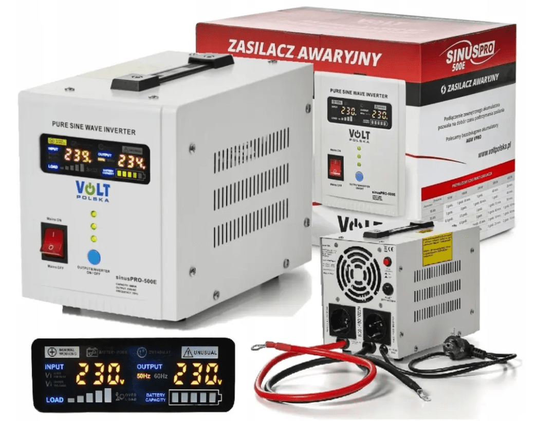 Лінійно-інтерактивний ДБЖ Volt Polska SINUS PRO 500E 12V 300 / 500W (3SP050012E)  Фото №0