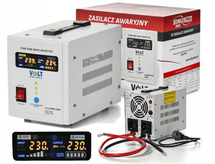 Лінійно-інтерактивний ДБЖ Volt Polska SINUS PRO 500E 12V 300 / 500W (3SP050012E)  Фото №0