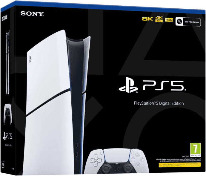 Стационарная игровая приставка Sony PlayStation 5 Slim Digital Edition 1TB + DualSense Wireless Controller (1000042065)  Фото №2