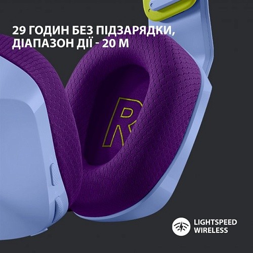 Компьютерная гарнитура Logitech G733 Lightspeed Wireless Lilac (981-000890)  Фото №4