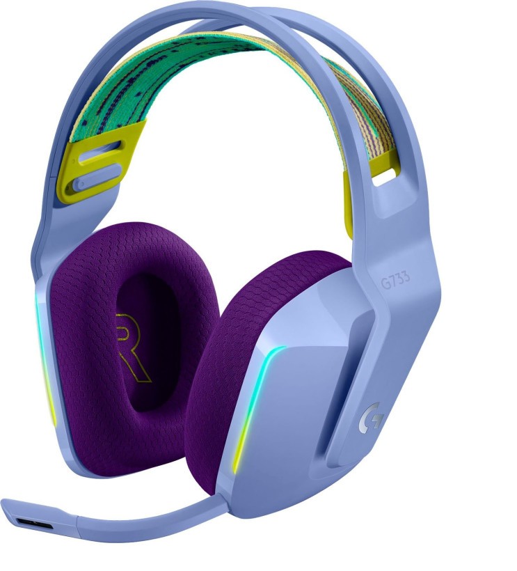 Компьютерная гарнитура Logitech G733 Lightspeed Wireless Lilac (981-000890)  Фото №11