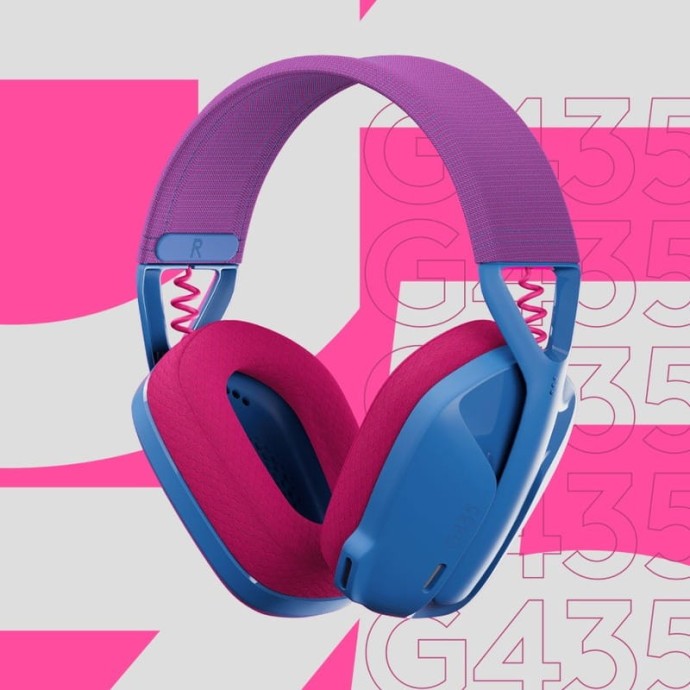 Наушники с микрофоном Logitech G435 LIGHTSPEED Blue (981-001062)  Фото №3