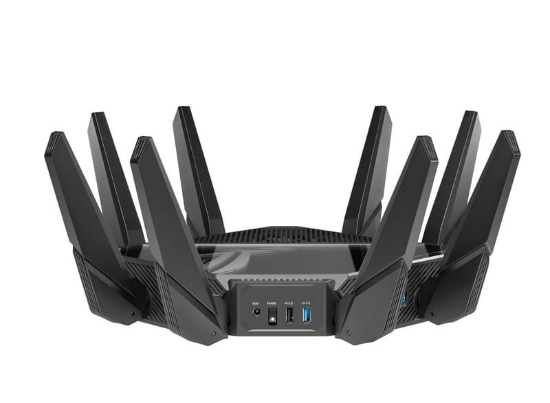 Бездротовий маршрутизатор (роутер) ASUS ROG Rapture GT-AXE16000 (90IG06W0-MU2A10)  Фото №2