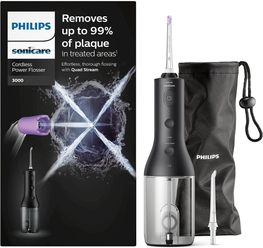 Ирригатор Philips Sonicare Cordless Power Flosser 3000 Black HX3826/33  Фото №2