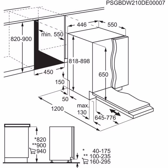 Посудомийна машина AEG FSE73527P  Фото №6