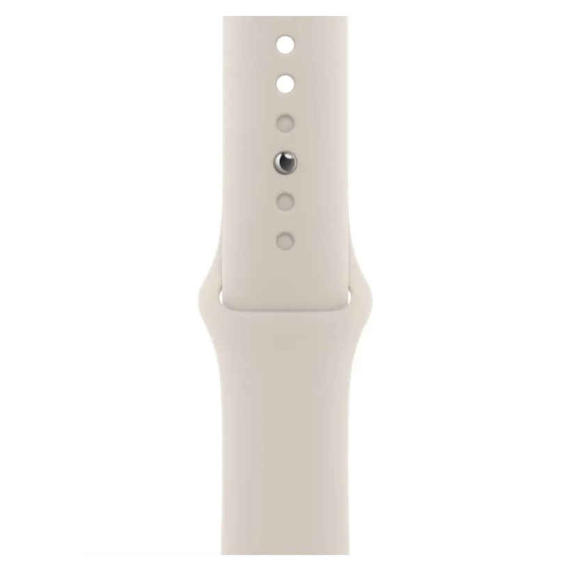 Смарт-часы Apple Watch Series 9 GPS + Cellular 41mm Starlight Alu. Case w. Starlight Sport Band - S/M (MRHN3)  Фото №1