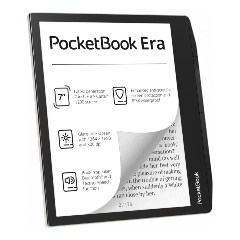 Електронна книга з підсвічуванням PocketBook 700 Era Stardust Silver (PB700-U-16-WW)  Фото №0