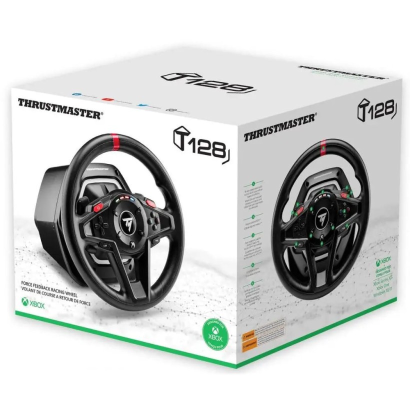 Комплект (кермо, педалі) Thrustmaster T128 Xbox Series X|S, Xbox One, PC (4460184)  Фото №3