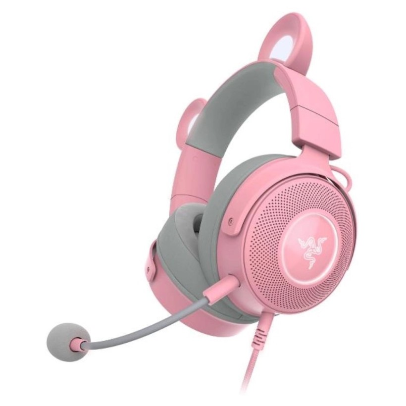 Наушники с микрофоном Razer Kraken Kitty V2 PRO Quartz (RZ04-04510200-R3M1)  Фото №2