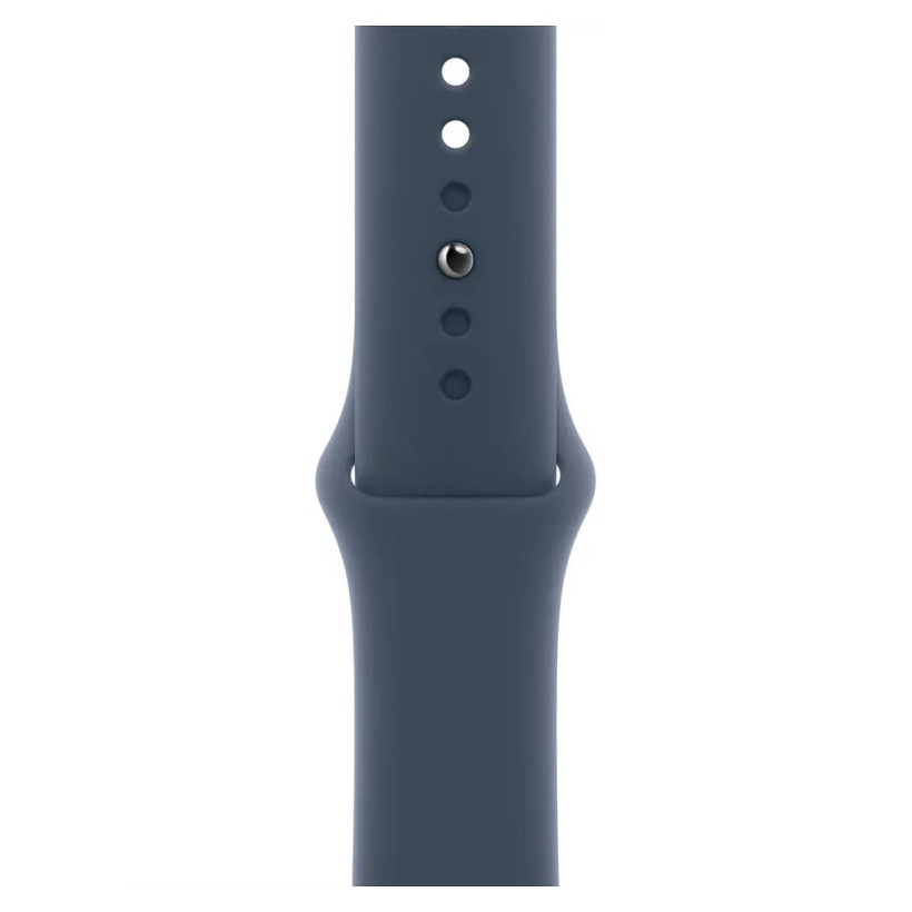 Смарт-часы Apple Watch Series 9 GPS + Cellular 41mm Silver Alu. Case w. Storm Blue Sport Band - M/L (MRHW3)  Фото №1