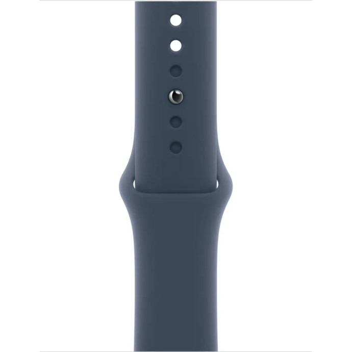 Смарт-часы Apple Watch Series 9 GPS + Cellular 41mm Silver Alu. Case w. Storm Blue S.Band - S/M (MRHV3)  Фото №1