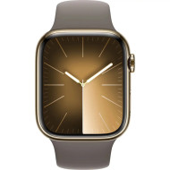 Смарт-часы Apple Watch Series 9 GPS + Cellular 41mm Gold S. Steel Case w. Clay Sport Band - M/L (MRJ63) 
