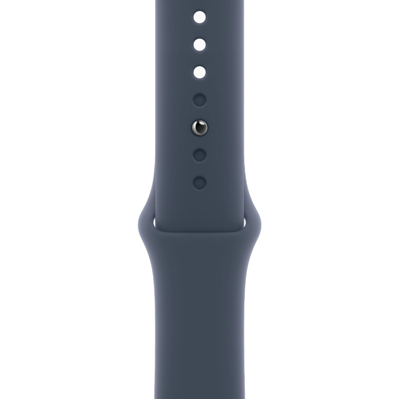 Смарт-часы Apple Watch SE 2 GPS 40mm Silver Aluminium Case with Storm Blue Sport Band M/L (MRE23)  Фото №1