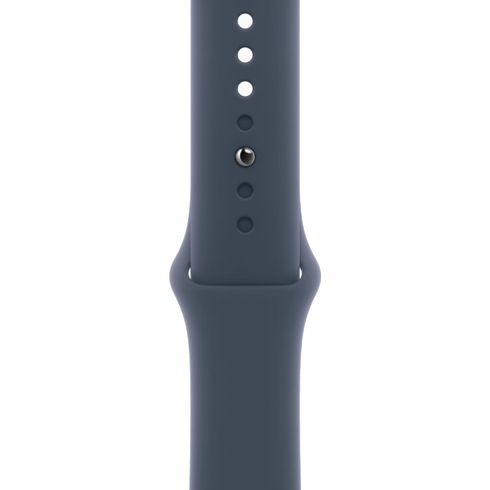 Смарт-часы Apple Watch SE 2 GPS 40mm Silver Aluminium Case with Storm Blue Sport Band M/L (MRE23)  Фото №1
