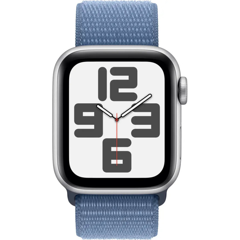 Смарт-часы Apple Watch SE 2 GPS 40mm Silver Aluminium Case with Winter Blue Sport Loop (MRE33)  Фото №0