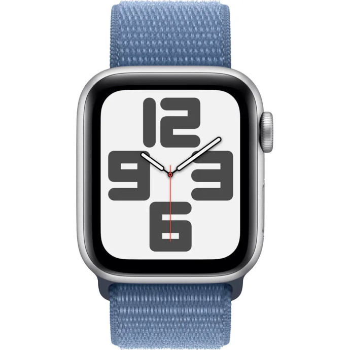 Смарт-часы Apple Watch SE 2 GPS 40mm Silver Aluminium Case with Winter Blue Sport Loop (MRE33)  Фото №0