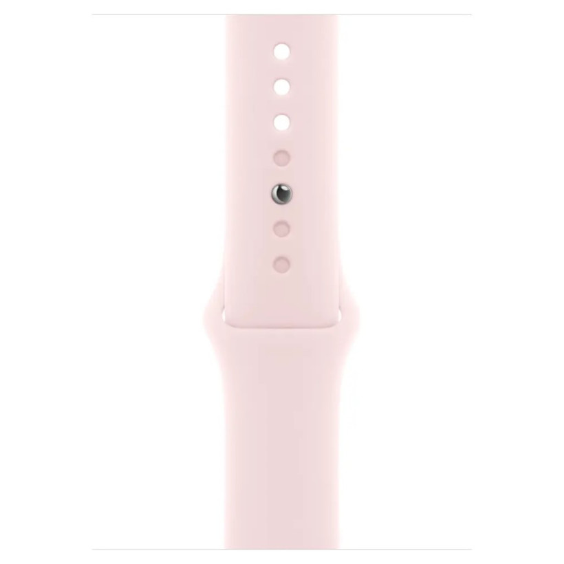 Смарт-годинник Apple Watch Series 9 GPS 45mm Pink Aluminum Case w. Light Pink Sport Band - M/L (MR9H3)  Фото №1