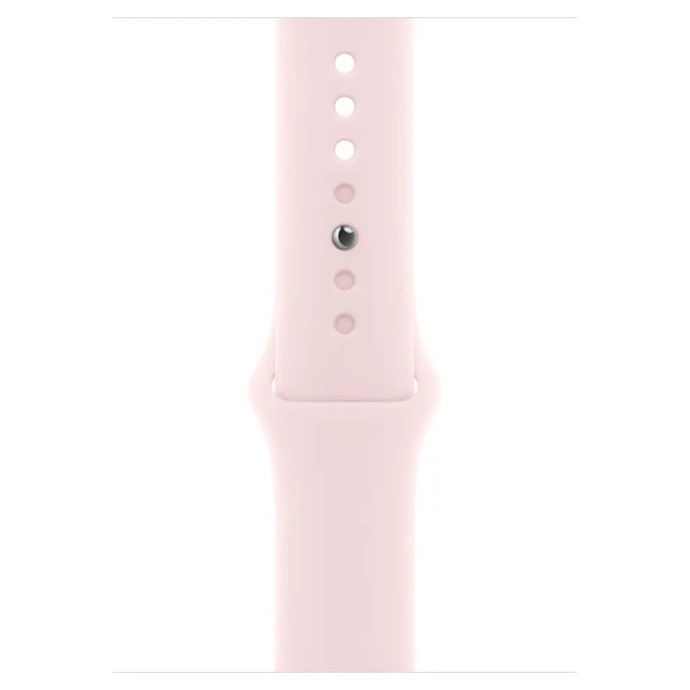 Смарт-годинник Apple Watch Series 9 GPS 45mm Pink Aluminum Case w. Light Pink Sport Band - M/L (MR9H3)  Фото №1