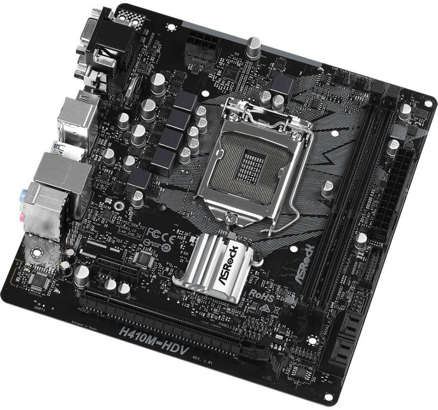 Материнская плата ASRock H410M-HDV  Фото №0
