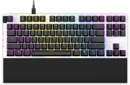Клавиатура NZXT Function Tenkeyless Gateron Red Switches Layout White (KB-1TKUK-WR)