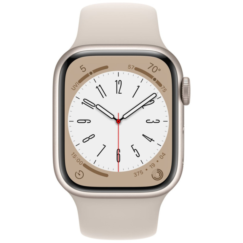 Смарт-часы Apple Watch Series 8 GPS + Cellular 45mm Starlight Aluminum Case with Starlight Sport Band (MNK73)