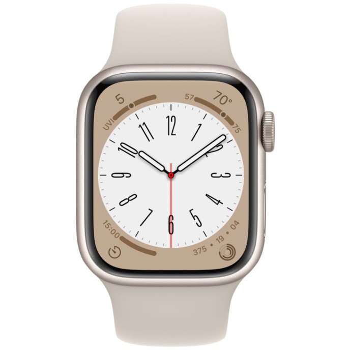 Смарт-часы Apple Watch Series 8 GPS + Cellular 45mm Starlight Aluminum Case with Starlight Sport Band (MNK73)