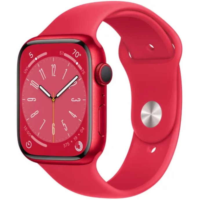 Смарт-часы Apple Watch Series 8 GPS + Cellular 45mm PRODUCT RED Aluminum Case w. PRODUCT RED S. Band (MNKA3)  Фото №1