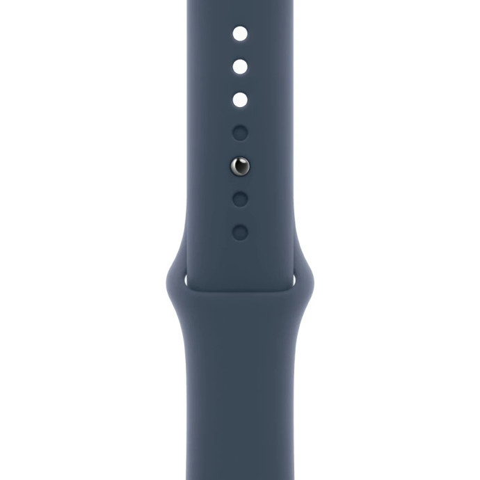 Смарт-часы Apple Watch Series 9 GPS + Cellular 45mm Silver Alu. Case w. Storm Blue S. Band - M/L (MRMH3)  Фото №1