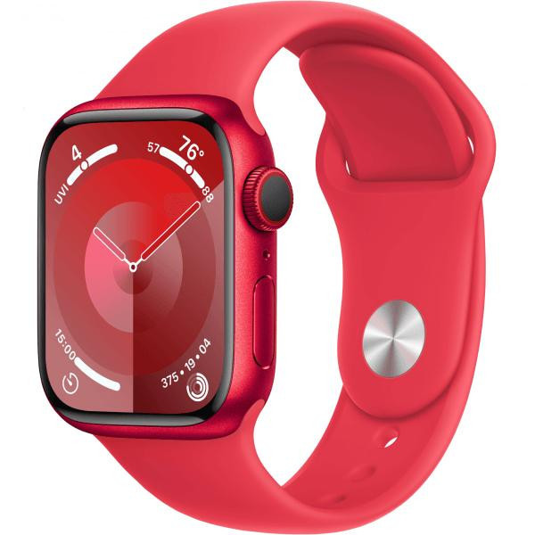 Смарт-часы Apple Watch Series 9 GPS + Cellular 45mm PRODUCT RED Alu. Case w. PRODUCT RED S. Band - S/M (MRYE3)  Фото №0