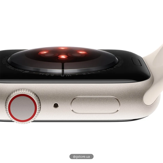 Смарт-годинник Apple Watch Series 8 GPS + Cellular 41mm Starlight Aluminum Case with Starlight S. Band S/M (MNUX3)  Фото №2