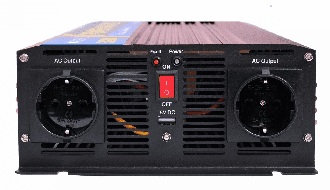 Перетворювач (інвертор) DC-AC Pulsepad PSW-1500 12V 1500W Pure Sine Wave  Фото №0