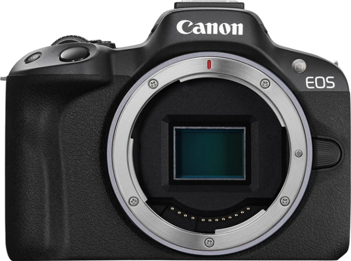Бездзеркальний фотоапарат Canon EOS R50 kit RF-S 18-45mm IS STM Black (5811C033)  Фото №4