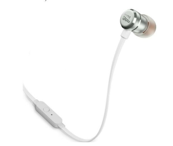 Наушники с микрофоном JBL T290 Silver (JBLT290SIL)  Фото №1
