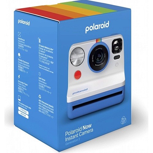 Фотокамера миттєвого друку Polaroid Now Gen 2 Blue (009073)  Фото №5