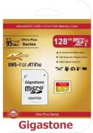 Карта памяти Gigastone MicroSDXC UHS-1 U3 128 GB Professional (GS-2IN1666XU3V30A1-128GB-R) 