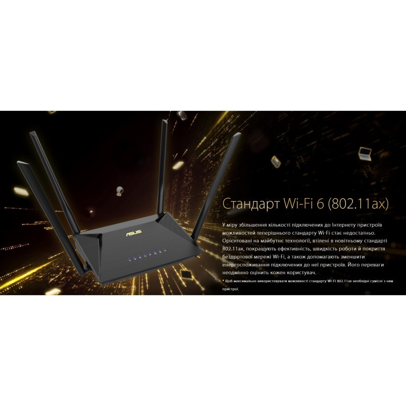 Беспроводной маршрутизатор (роутер) Asus RT-AX53U  Фото №2
