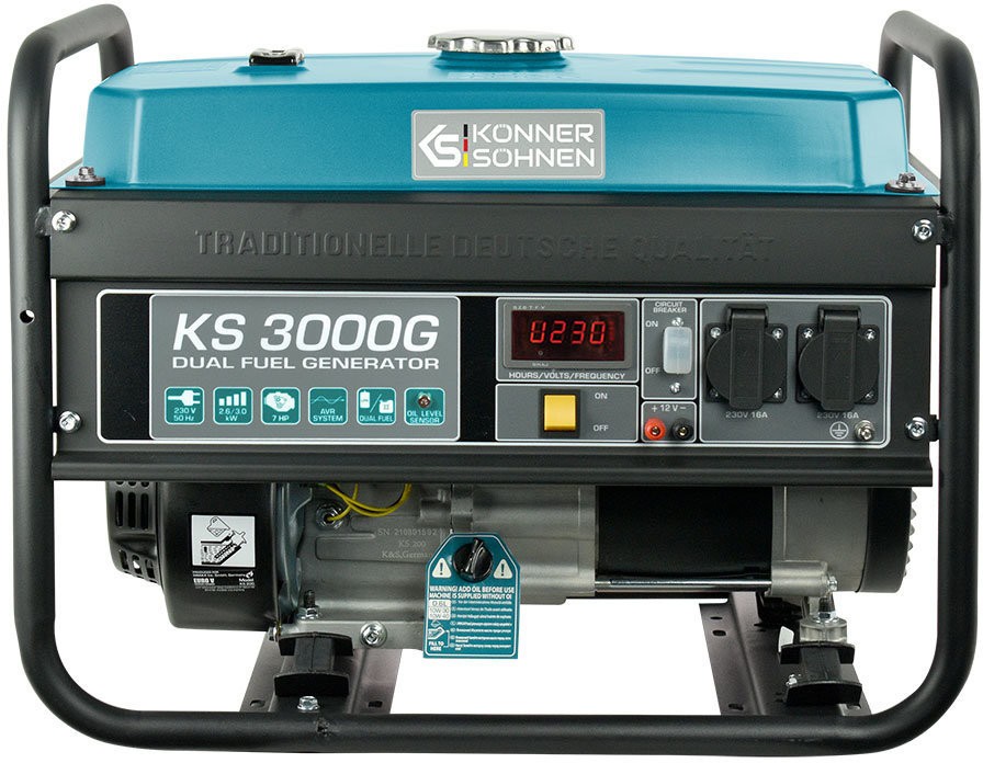 Комбинированный генератор (газ-бензин) Konner&amp;Sohnen KS 3000 G