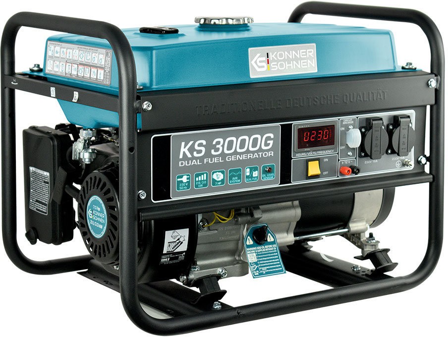 Комбинированный генератор (газ-бензин) Konner&amp;Sohnen KS 3000 G  Фото №1