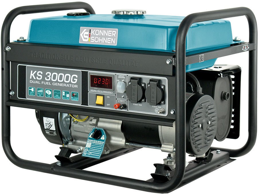Комбинированный генератор (газ-бензин) Konner&amp;Sohnen KS 3000 G  Фото №6